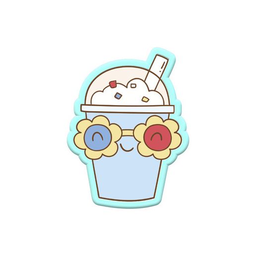 Groovy Drink Cookie Cutter STL with Stamp – Cute Retro Milkshake 3D Print Cookie Mold File