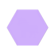 hexagon_unicorn.stl Unicorn Hexagon – 3D Printable Game Token