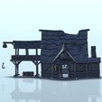 64.png Medieval storage warehouse with pulley extension for handling (11) - Pirate Jungle Island Beach Piracy Caribbean Medieval