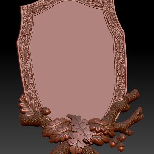 frame cnc router art nature tree - 3D model önizlemesi