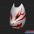 ghost_of_tsushima_mask_of_Tomoe-03.jpg Ghost of Tsushima Japanese Kitsune Fox Mask - Shattered Mask of Tomoe