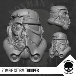 1.png OBJ-Datei Storm Trooper Zombie Slayer Kopf für 6 Zoll Action Figuren herunterladen • 3D-druckbare Vorlage, DonmanArtCollectibles