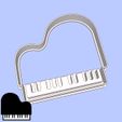06-2.jpg Music cookie cutters - #06 - piano (style 1)
