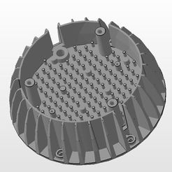 view-1.jpg Descargar archivo STL Carcasa del radiador de refrigeración para la lámpara LED de suelo • Diseño imprimible en 3D, Samodelkin