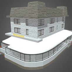 Bar_Restaurant_City_Pack_01_Render_01.png STL file Bar Restaurant Hotel・3D printable model to download
