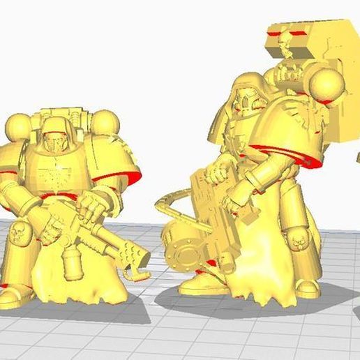 Dark Angels Veterans like Tactical Marines 3D model