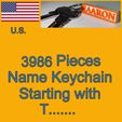 headerT.jpg US NAMES KEYCHAINS STARTING WITH T