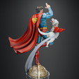06.png SUPERMAN & KRYPTO FULL STATUE + BUST 3D PRINT
