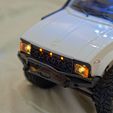 DSC01920.jpg WPL C24 C24-1 FRONT GRILLE WITH 3 DOT LED TOYOTA HILUX LOGO (WIP)