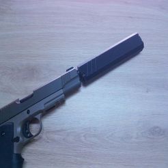 3.jpg Free STL file "Osprey" airsoft silencer/suppressor・3D print model to download