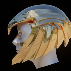 tehs.jpg Wonder Woman Golden Eagle Helmet for Cosplay 3D print model