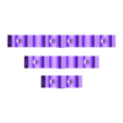 0 cable clips.stl 1/0 Open Wire Management Clips with mounting holes.