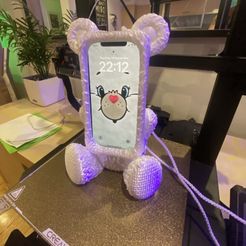 IMG_0791.jpg Archivo 3D FUNDA/SOPORTE PARA IPHONE CUTE BEAR・Modelo para descargar y imprimir en 3D