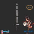 1_F-3.png Genshin Impact - Favonius Greatsword - Digital 3D Model Files - Divided for Facilitated 3D Printing - Xinyan Cosplay