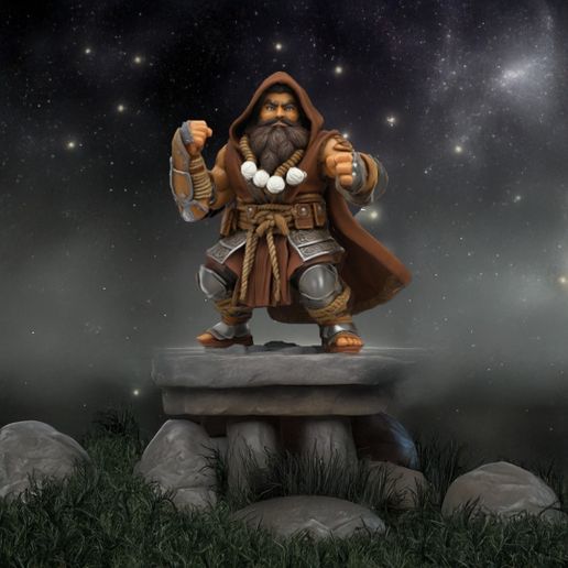 Warrior Monk 3D model