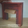 Fireplace-Mantlepiece-Miniature-2.jpg MINIATURE Fireplace Mantle | Witch's Room Miniature Furniture Collection