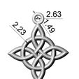 Front.jpg Celtic Knot Pendant – Endless Unity Symbol