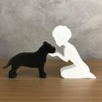 WhatsApp-Image-2023-01-06-at-10.14.22.jpeg Girl and her American Bully(afro hair) for 3D printer or laser cut