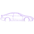 Ford_probe gt.stl Wall Silhouette: All sets