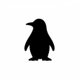 penguin.png Niedliche Tierausstechformen STL Pack 1