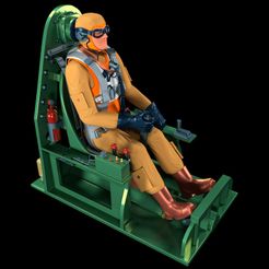 PILOTO-WWII-3.jpg Archivo 3D PILOTO DE LA WWII・Objeto para impresora 3D para descargar