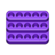 ER32_Wall_Mount_5x3_Collet_Rack.stl ER32 Wall Mounted Collet Racks