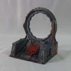 Warp gate resin miniature from Mystic Pigeon Gaming (1).JPG Star Gate / Warp Gate (Sci Fi tabletop terrain)