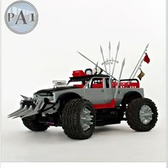 002.jpg Файл STL WASTELANDS RC TRUCK BODY SCALE 1:10 (270mm)・3D-печатная модель для загрузки