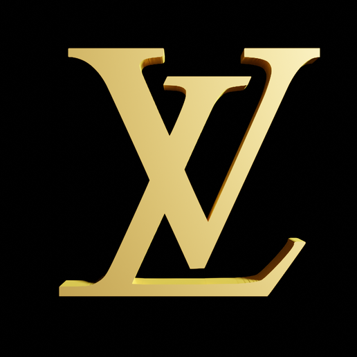🚩 Louis Vuitton Logo・ STL File for ・Cults