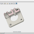 extruder-bracket-section-view.png CR-10 flexible filament extruder bracket with adjustable spring tension