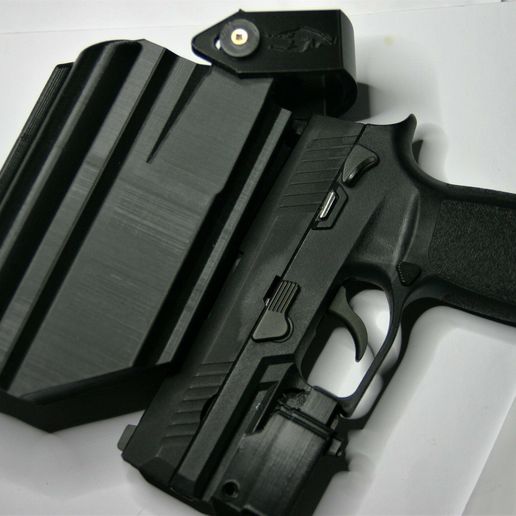 STL file Sig P320 holster w/hood X300 🔫 ・3D printing template to ...