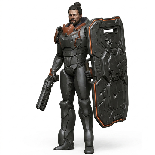Vanguard Breacher - Heavy Shield Specialist (32mm/75mm Scale)