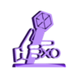 exomic.stl K-pop, P-pop, C-pop, Thai, Logos Collection 1 Logo Decor Display Ornament