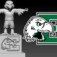 gfghfhhbnmbnm.png Eastern Michigan Eagles football team mascot statue - 3D Print
