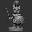 FRONTAL.jpg Spartan Cat - Spartan Style Feline Warrior Sculpture