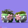 Shaymin03.jpg POKEMON - SHAYMIN PLANTERS