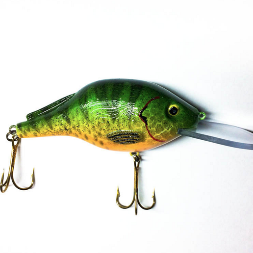 Crankbait Fishing Lure (Clear Lip) 3D model