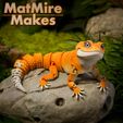 cropped-0019-2.jpg 3D file Leopard Gecko Articulated Toy, Print-In-Place Body, Snap-Fit Head, Cute Flexi・3D printer design to download