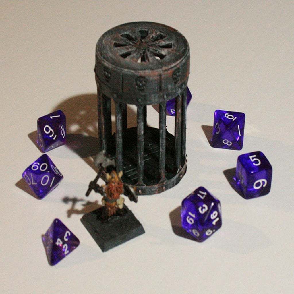 STL file D&D Dice Prison III or Jail with Lid for Dungeons & Dragons