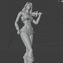 she woman blender 2.jpg Fichier OBJ gratuit Elle Femme (He-Man)・Plan à télécharger et à imprimer en 3D