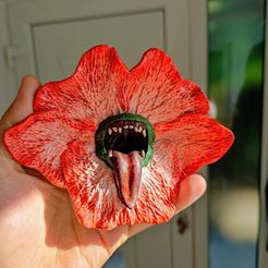 376382857_1024503772090932_107593528216041297_n.jpg Archivo STL gratis Halloween Flor boca monstruo・Modelo para descargar y imprimir en 3D