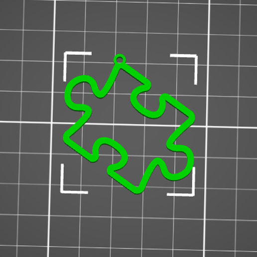 PUZZLE PIECE, PUZZLE, PENDANT FOR NECKLACE, EARRING, CHARM 3D model