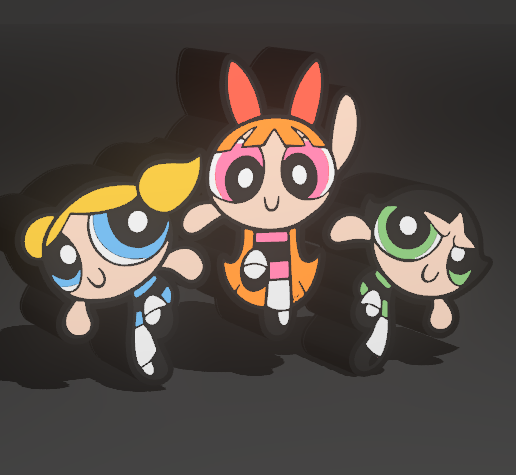 SUPER POWERFUL GIRLS 3D model