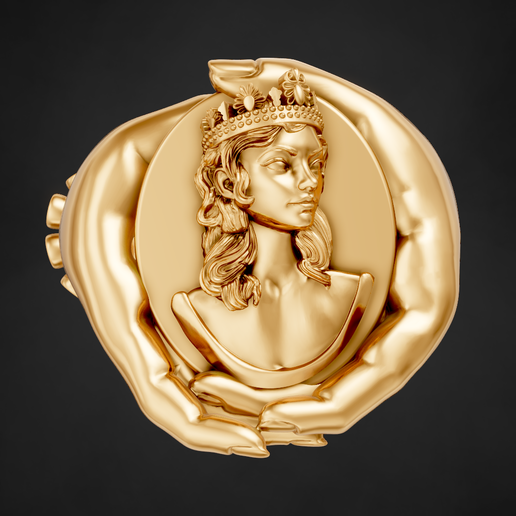 STL file queen ring 👸 ・Template to download and 3D print・Cults