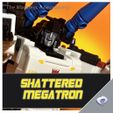 aS MEGATRON Cabeça de Megatron estilhaçada