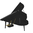 6.png Beethoven PIANO KEYBOARD THEATER WORK SCORE MUSIC SYMPHONY SCIFI TECHNOLOGY Mozart 3D MODEL 7