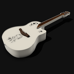 IMG_0033.png STL file Guitar tribute johnny Hallyday・3D printing idea to download