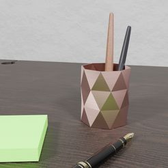 STL file Office pen stand 🏢・3D printing model to download・Cults