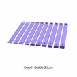 depth-guide-sticks.jpg Rolling Depth Guides, Dough Sticks, Thickness Measuring Perfect Height Tool