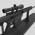 Render-4.png Barret M82 .50cal Sniper Rfile Gun Model with Stand